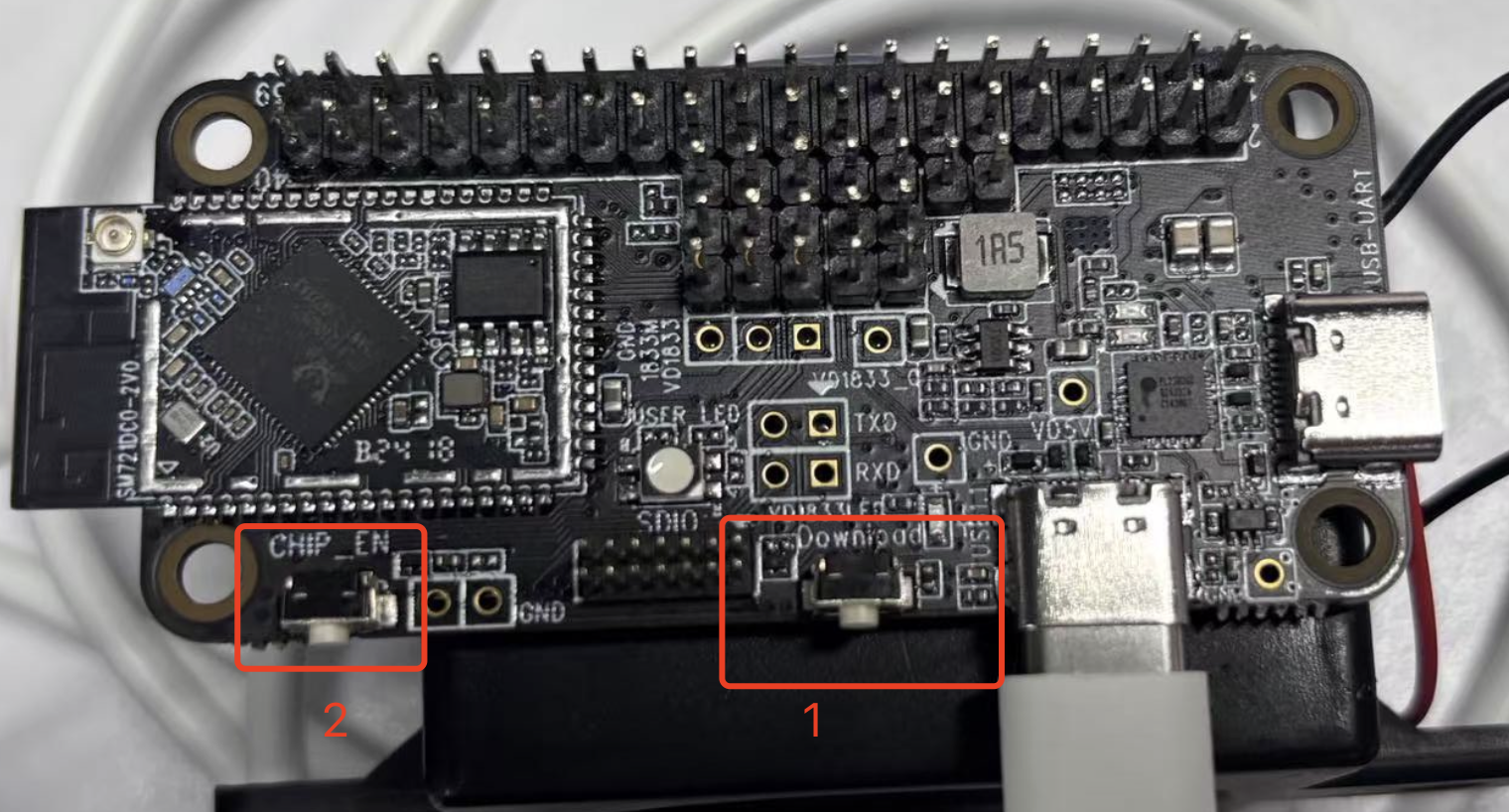 评估板按键与接口示意