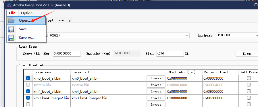 软件主界面与打开文件